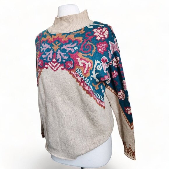 Sundance Journey East Sweater Womens size Small Oversized Boho Southwestern - Picture 4 of 15